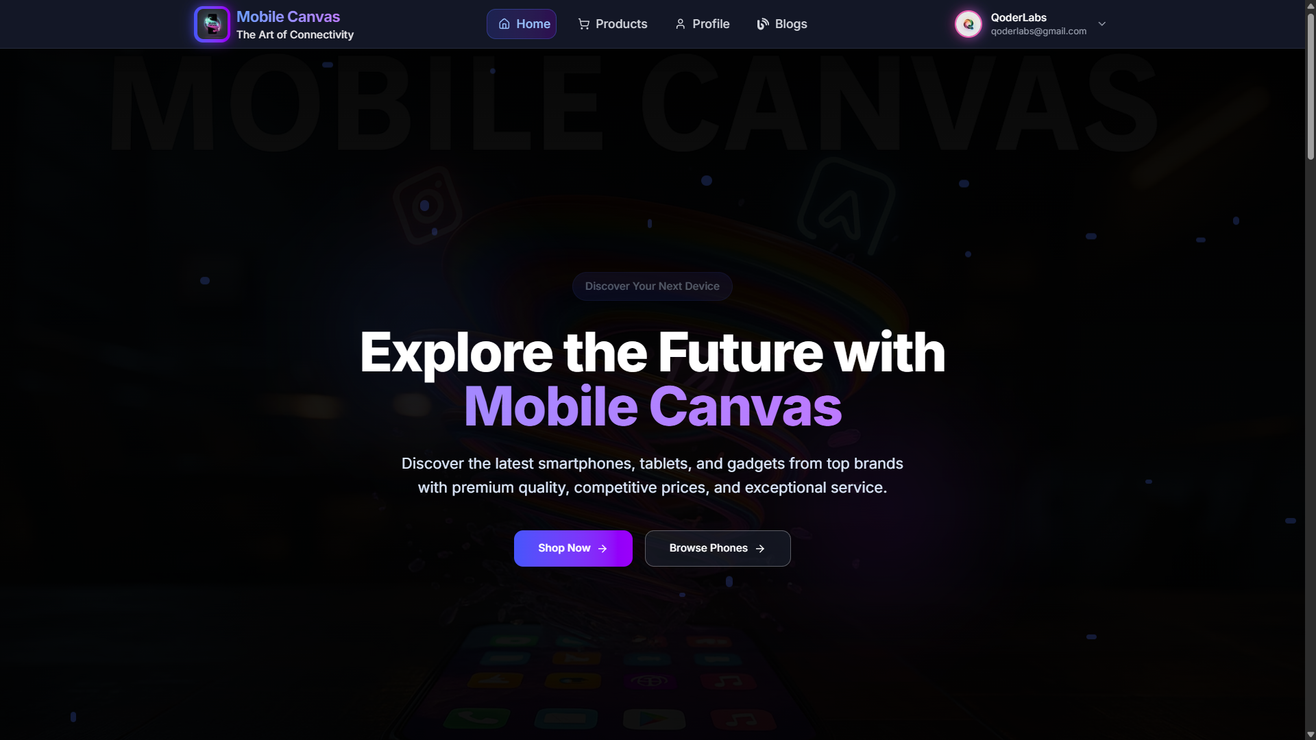 Mobile Canvas